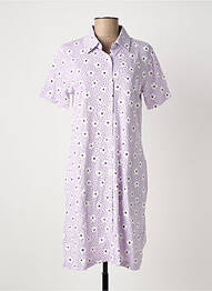 Chemise de nuit imprimé fleurs violet PASTUNETTE femme