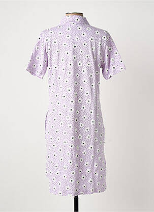 Chemise de nuit imprimé fleurs violet PASTUNETTE femme