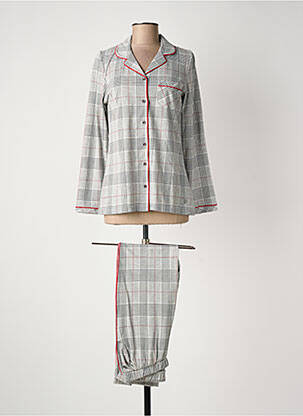 Pyjama tissage jersey gris PASTUNETTE femme