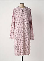 Chemise de nuit manches longues rose CARESS femme