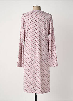 Chemise de nuit manches longues rose CARESS femme