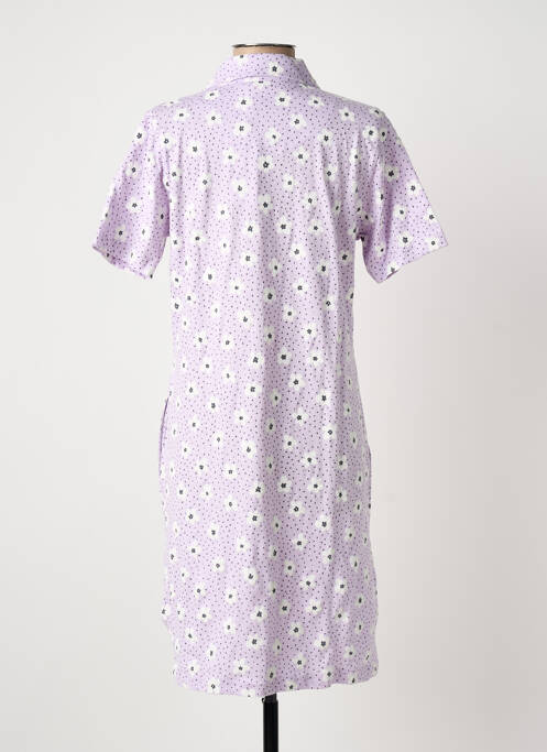 Chemise de nuit imprimé fleurs violet PASTUNETTE femme