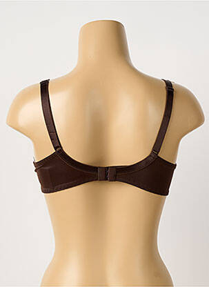 Soutien-gorge effet matière satinée haut soutien-gorge emboitant marron CHANTELLE femme