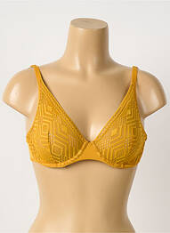 Soutien-gorge légère et transparente haut soutien-gorge emboitant jaune PASSIONATA femme