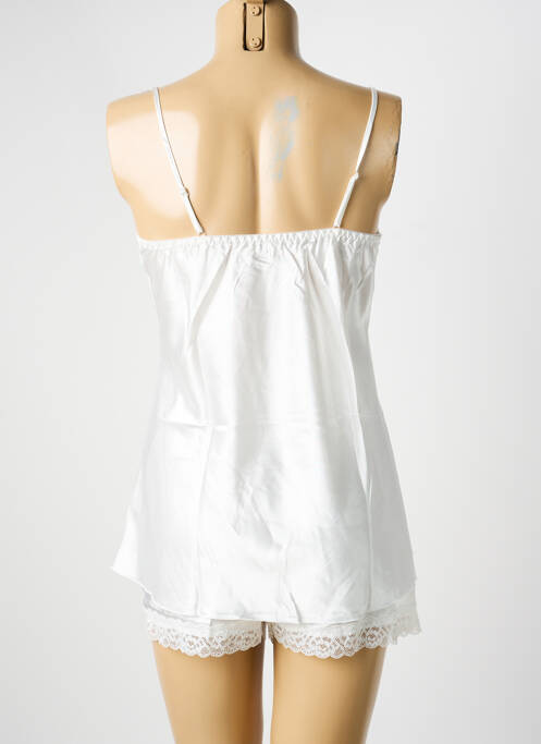 Pyjama col v blanc COOTAIYA femme