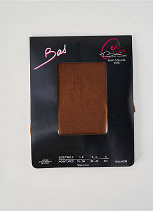 Bas stretch marron CLIO femme