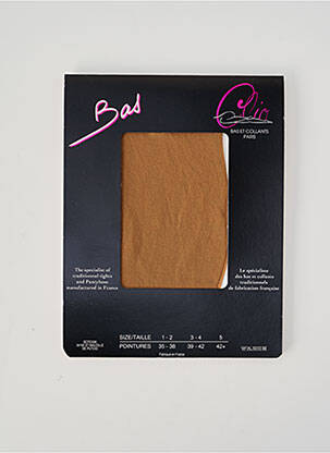 Bas stretch marron CLIO femme