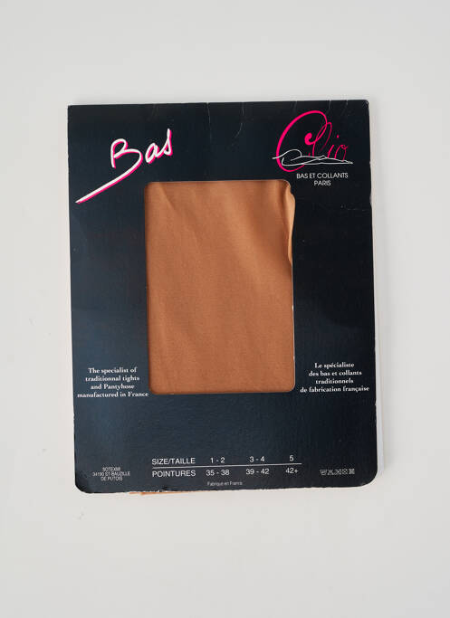 Bas marron CLIO femme