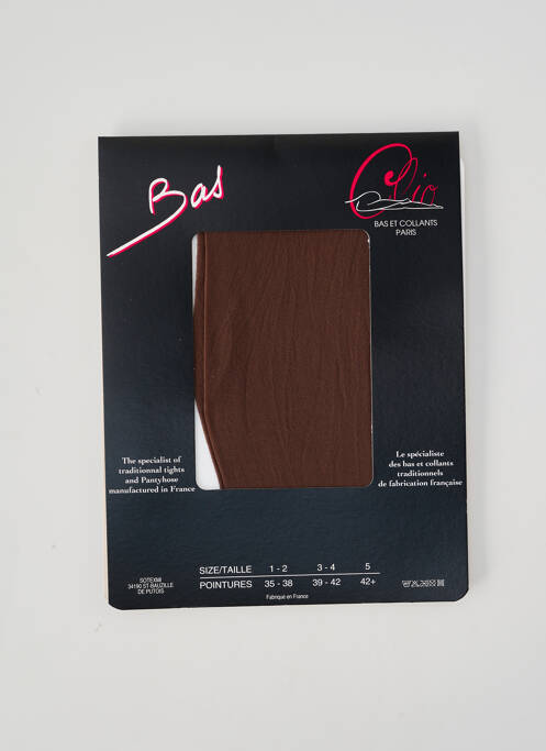 Bas marron CLIO femme