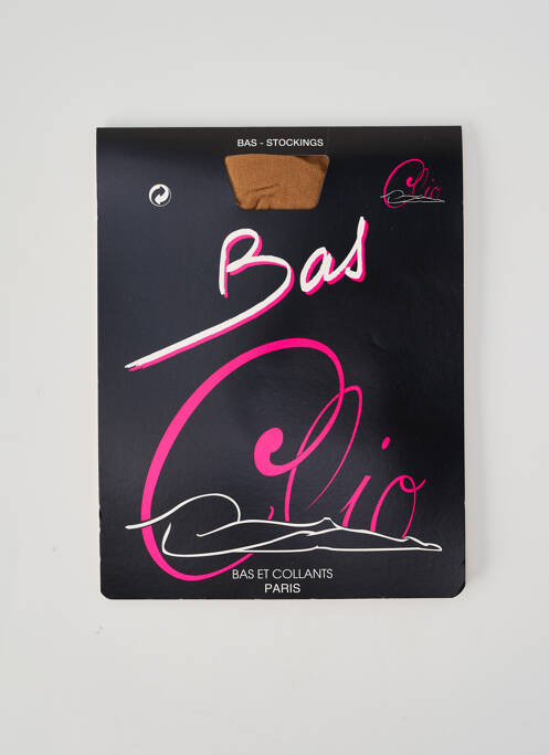 Bas stretch marron CLIO femme