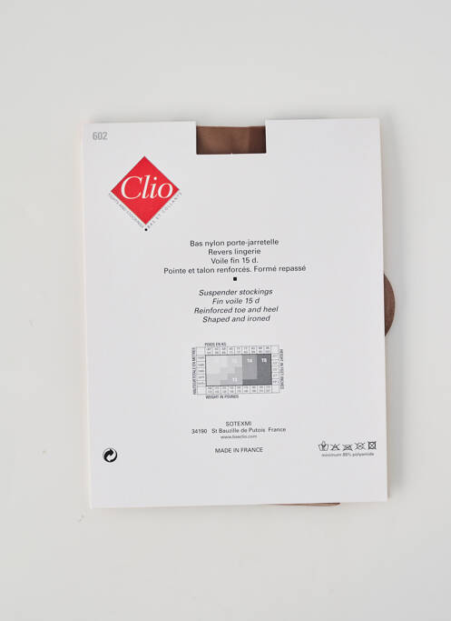 Bas marron CLIO femme