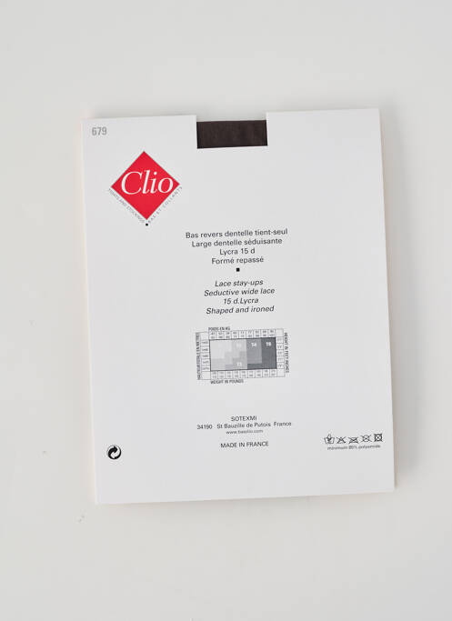 Bas marron CLIO femme