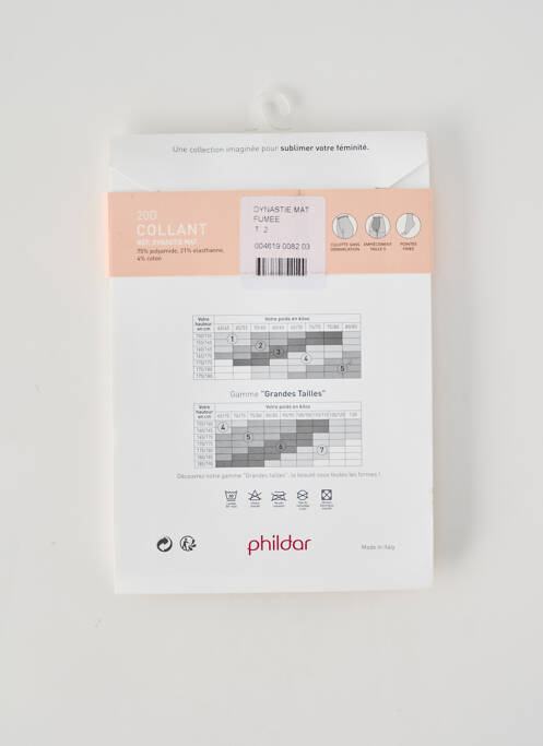 Collants gris PHILDAR femme