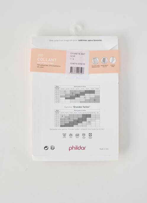 Collants noir PHILDAR femme