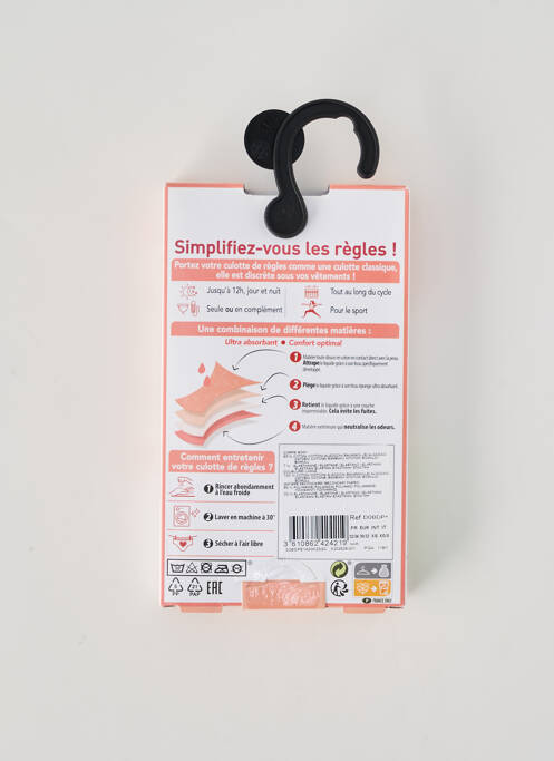 Culotte menstruelle noir DIM femme