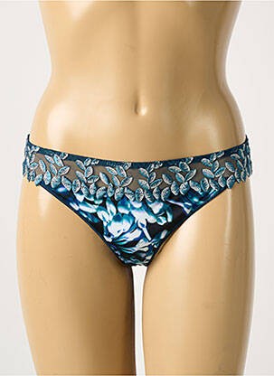 String stretch bleu SECRET D'EVA femme