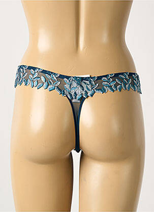 String stretch bleu SECRET D'EVA femme
