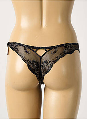 Tanga stretch noir LOUISA BRACQ femme