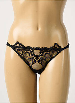 String légère et transparente noir AMBRA femme