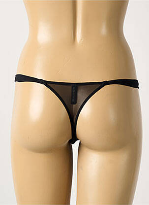String légère et transparente noir AMBRA femme