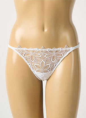 String légère et transparente blanc AMBRA femme