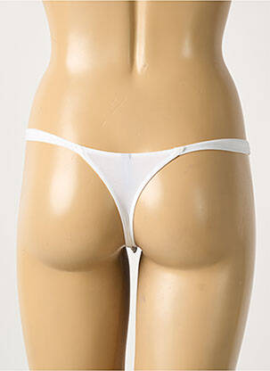 String légère et transparente blanc AMBRA femme