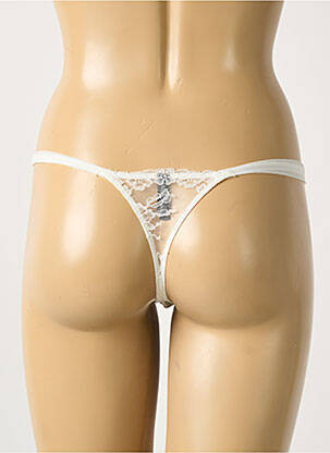 String tissage dentelle blanc AMBRA femme