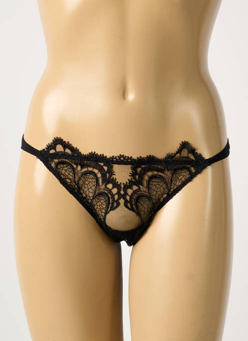 String légère et transparente noir AMBRA femme
