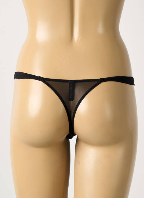 String légère et transparente noir AMBRA femme