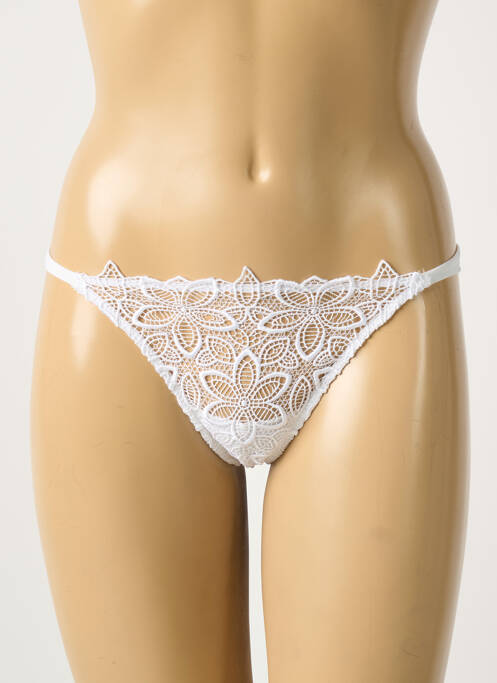 String légère et transparente blanc AMBRA femme