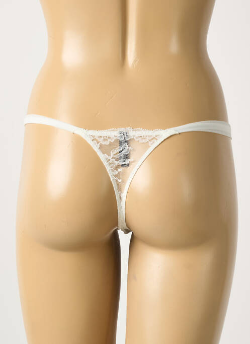 String tissage dentelle blanc AMBRA femme