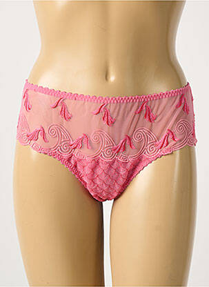 Tanga légère et transparente rose SECRET D'EVA femme
