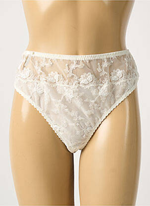 String broderie blanc SECRET D'EVA femme