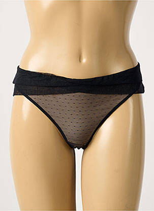 Tanga stretch noir CHANTAL THOMASS femme