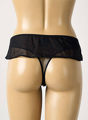Tanga stretch noir CHANTAL THOMASS femme