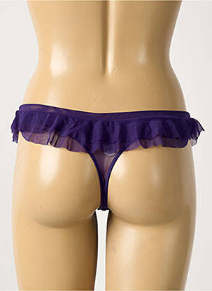 Tanga légère et transparente violet CHANTAL THOMASS femme