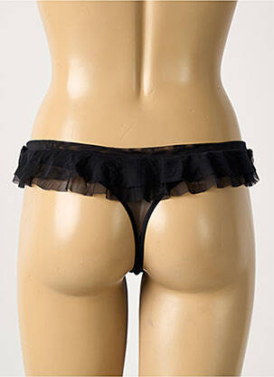 Tanga légère et transparente noir CHANTAL THOMASS femme