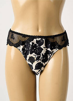 String stretch noir SECRET D'EVA femme