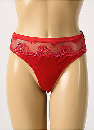 String tissage satiné rouge SECRET D'EVA femme