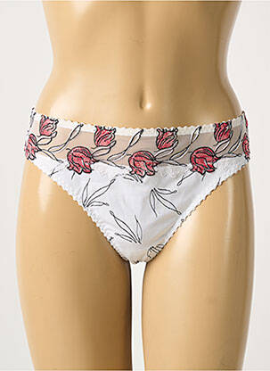 String stretch blanc SECRET D'EVA femme