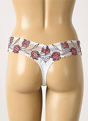String stretch blanc SECRET D'EVA femme