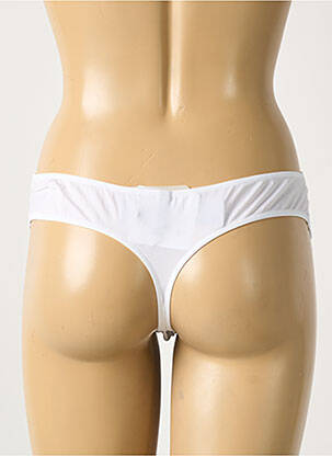 Tanga stretch blanc AMBRA femme