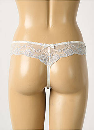Tanga stretch gris AMBRA femme