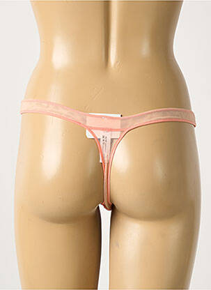 String tissage satiné orange LOUISA BRACQ femme