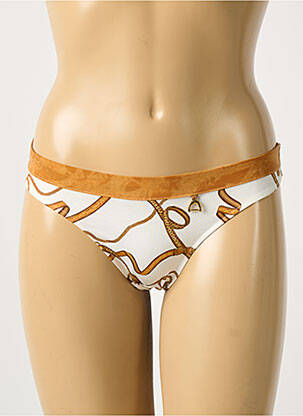 String effet matière satinée blanc MILLESIA femme