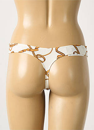 String effet matière satinée blanc MILLESIA femme