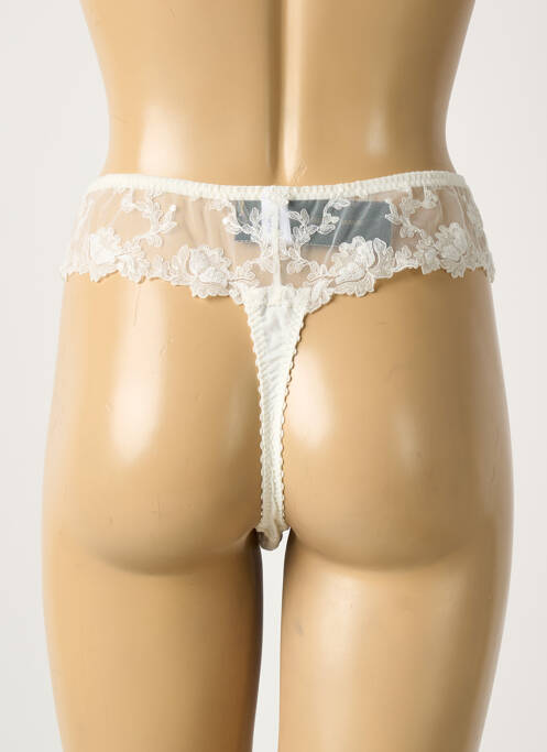 String broderie blanc SECRET D'EVA femme