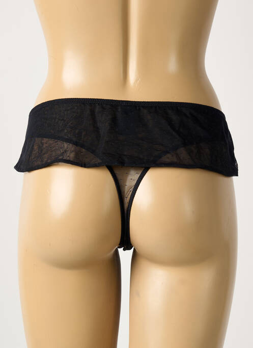 Tanga stretch noir CHANTAL THOMASS femme
