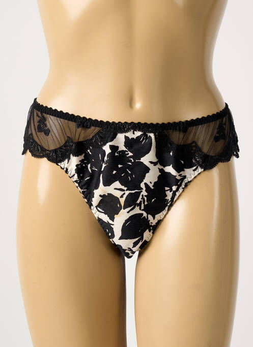 String stretch noir SECRET D'EVA femme