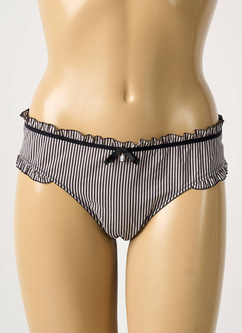 Tanga stretch noir CHANTAL THOMASS femme